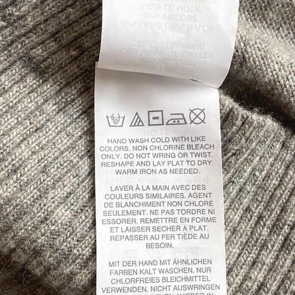 J.Crew Crewcuts Girls Wool Blend Sweater 14 (fits like 12) Zebra Graphic Gray - Picture 7 of 11